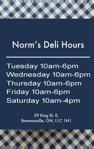 Norm's Deli Hours